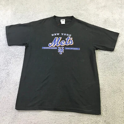 Vintage NY Mets Shirt Mens Large Blue Imagewear 2005 Black East division - Image 1 of 4