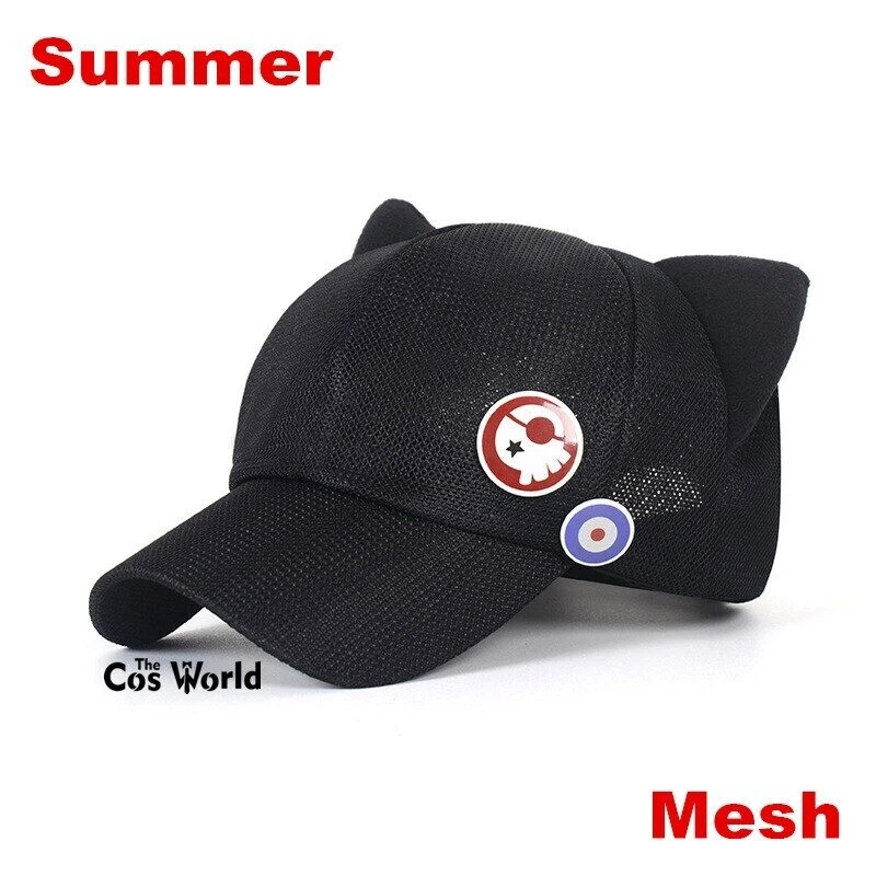 Gorra de béisbol EVA Shikinami Asuka Rangura oreja de gato polar polar polar gorra pico anime Foto 1 de 2