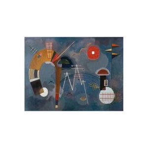 Stampa su Tela su Carta Poster o Quadro Wassily Kandinsky Round and Pointed - Picture 1 of 2