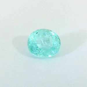 0.610 Carat -NATURAL PARAIBA TOURMALINE 5x4mm OVAL CUT LOOSE GEMSTONES - Picture 1 of 9