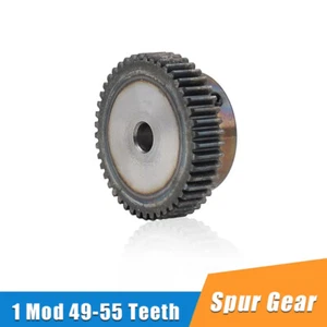 1 Mod 49-55 Teeth Spur Gear Transmission Gear With Step 45# Steel Motor Gears - Picture 1 of 6