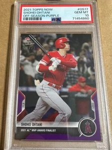 Tarjeta de béisbol Shohei Ohtani 2021 Topps Limited/25 púrpura paralelo PSA 10 - Imagen 1 de 1