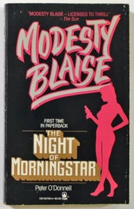 Modesty Blaise, The Night of Morningstar by Peter O'Donnell 1988 Tor Paperback - Picture 1 of 3