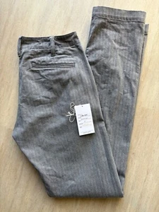 Pure Blue Japan Stretch Herringbone Pants Gray size 31 PBJ 1168-GRY - Picture 1 of 8