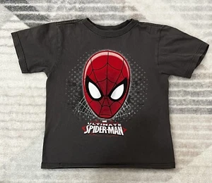 Disney Marvel Spiderman Size S (5/6) Kids T Shirt Grey - Picture 1 of 5