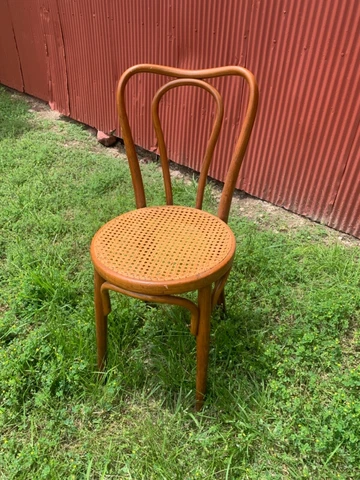 Antique Bentwood Jacob & Josef Kohn Cane Bistro Chair Vienna Austria Cover