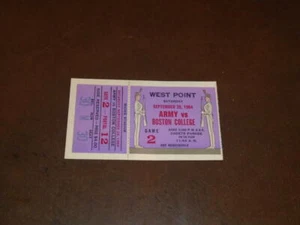 1964 BOSTON COLLEGE AT ARMY COLLEGE FOOTBALL TICKET STUB BEAUTIFUL - Photo 1/2
