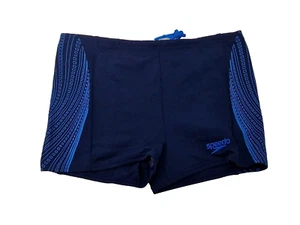 Bañador boxer SPEEDO para hombre azul marino cordón abstracto talla 28" J MUESTRA - Imagen 1 de 2