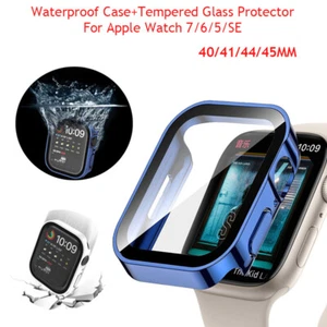 Waterproof Case+Tempered Glass Protector For Apple Watch 8 Ultra 7 6 5 40/49MM - Picture 1 of 29