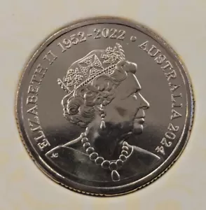 2024 Australian CHANGE OF MONARCH One Dollar $1 coin - Jodie Clarke EFFIGY UNC - Bild 1 von 2