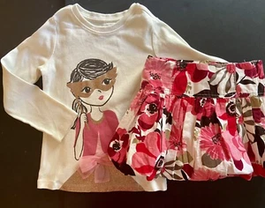 NWOT/NWT Girls 5 Gymboree STAR OF THE SHOW Cotton Glitter BUBBLE SKIRT & TOP set - Picture 1 of 10