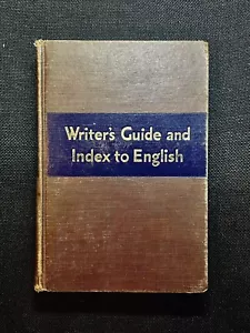 Writer's Guide and Index to English : Porter G. Perrin, 1942 1st Ed. EX-Lib. HC - Picture 1 of 7