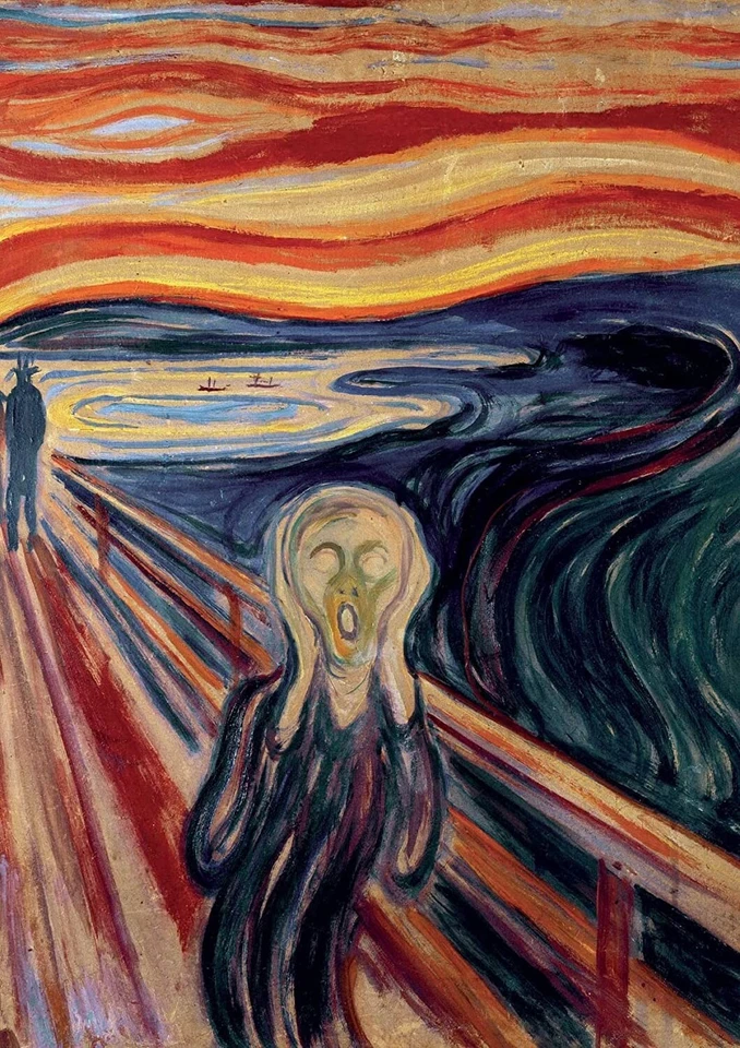 Piatnik Edvard Munch The Scream 1910 1000 PC Jigsaw Puzzle Expressionism Art