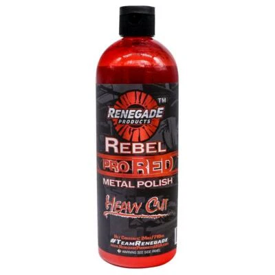 renegade rebel pro red metal polish show shine heavy cut aluminum stainless new - Image 1 of 4