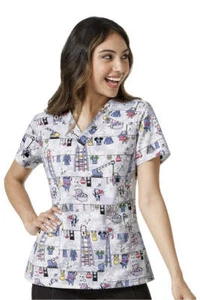 Wink Scrub Top Prints Clearance Sale - Picture 1 of 3