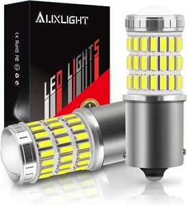1156 BA15S 1003 1156A 1141 7506 LED Bulbs Xenon White, Ultra Bright 57 - Picture 1 of 12