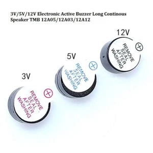 3V/5V/12V Electronic Active Buzzer Long Continous Speaker TMB 12A05/12A03/12A12 - Imagen 1 de 4