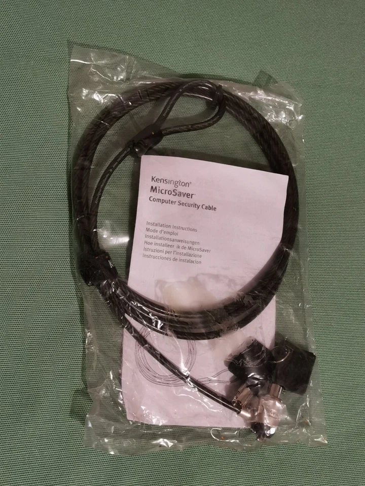 KENSINGTON Cavo sicurezza con lucchetto con chiave per notebook laptop - Immagine 1 di 1