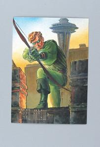 1994 Skybox DC Master Series Foil Insert Card #F3 Green Arrow