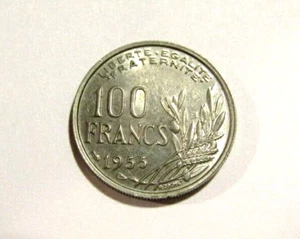 France 1955 100 Francs Coin - Picture 1 of 5