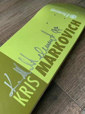 KRIS MARKOVICH 1999 SIGNED ELEMENT SKATEBOARD DECK - NOS RARE VINTAGE 101 BLIND - image 1 of 4