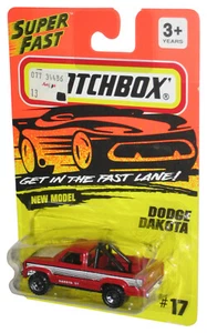 Matchbox Super Fast New Model Red Dodge Dakota Toy Truck #17 - (Dented Plastic) - Picture 1 of 1
