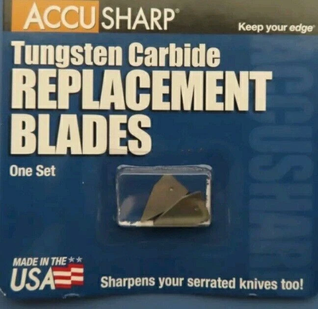Accusharp Tungsten Carbide Replacement Blades.  One set #003   NEW - Image 1 of 1