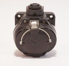 True Vintage alte original ABL Steckdose Aufputz schwarz