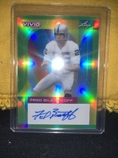 2023 Leaf Vivid Fred Biletnikoff AUTO #BA-FB1 Green 4/4