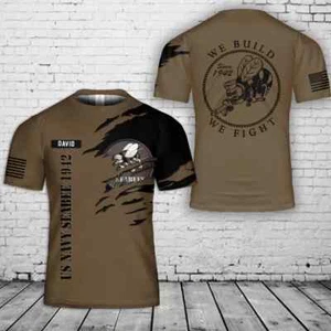 Custom Name US Navy Seabee 1942 All Over Printed Shirt 3D Shirt Full size S-5XL - Picture 1 of 2
