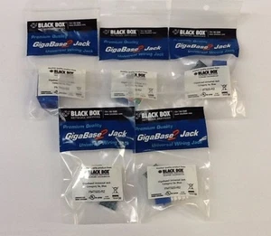 New, QTY-5 Black Box Gigabase 2, FMT920-R2 Universal Wiring Jack Cat 5e - Picture 1 of 11