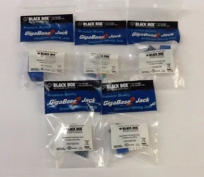 QTY-5 Black Box FMT920-R2 GigaBase2 Universal Jack Category 5e, Blue - Image 1 of 4