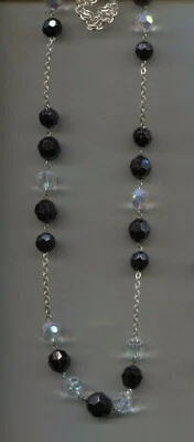 Collar COLDWATER CREEK CRISTAL TRANSPARENTE NEGRO Foto 1 de 2