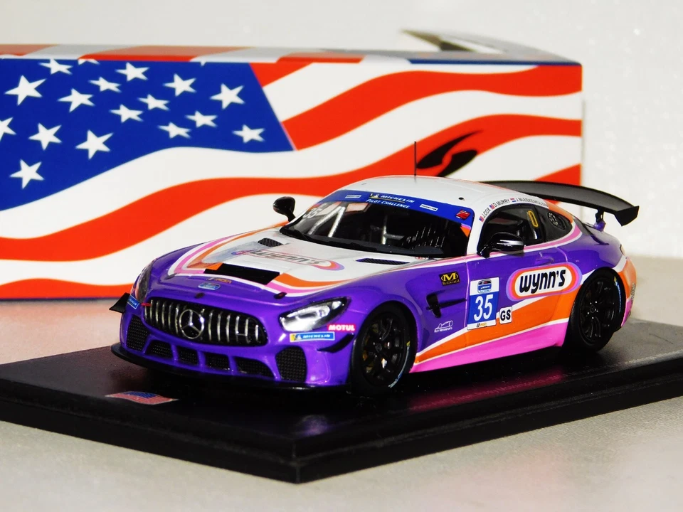 MERCEDES AMG GT4 WYNN'S RILEY #35 WINNER WATKINS GLEN 2019 SPARK US138 1:43 - Image 1 of 1