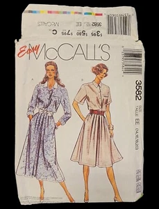 Blusa Falda Vintage Patrón Costura McCALLs Fácil 3582 Tallas 14-20 Plisada 1988 - Imagen 1 de 2