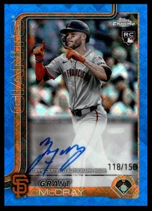 2025 Topps Chrome BLUE LOGOFractor Grant McCray Rookie Auto /150 #RA-GM C24 - Bild 1 von 2