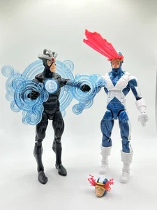 Marvel Legends Retro Uncanny X-Men Cyclops 6” & Havoc Bone BAF Complete Hasbro - Picture 1 of 15