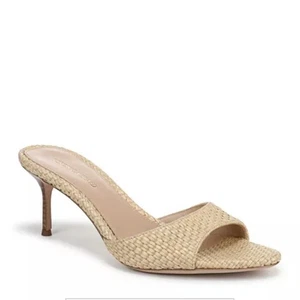 Veronica Beard Tia Slide Sandals Women's 8 Natural Preowned - Picture 1 of 14