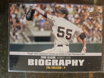 2010 Upper Deck Season Biography Tim Lincecum #SB-147 - Image 1 of 2