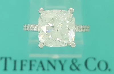 Tiffany & Co Novo Cushion Cut Diamond Engagement Ring 3.18 ct Retail $115,000 - Image 1 of 4