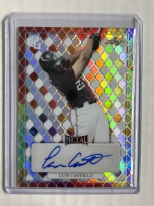 2022 Leaf Metal Perfect Game Luis Castillo 1/1 Auto - Bild 1 von 2