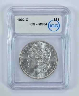 1902-O Morgan Silver Dollar MS64 ICG *6279 - Image 1 of 4
