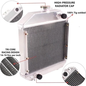 2 Rows Aluminum Radiator for Yanmar YM240,YM2000 YM1700 2210 OEM #124460-44501 - Picture 1 of 12