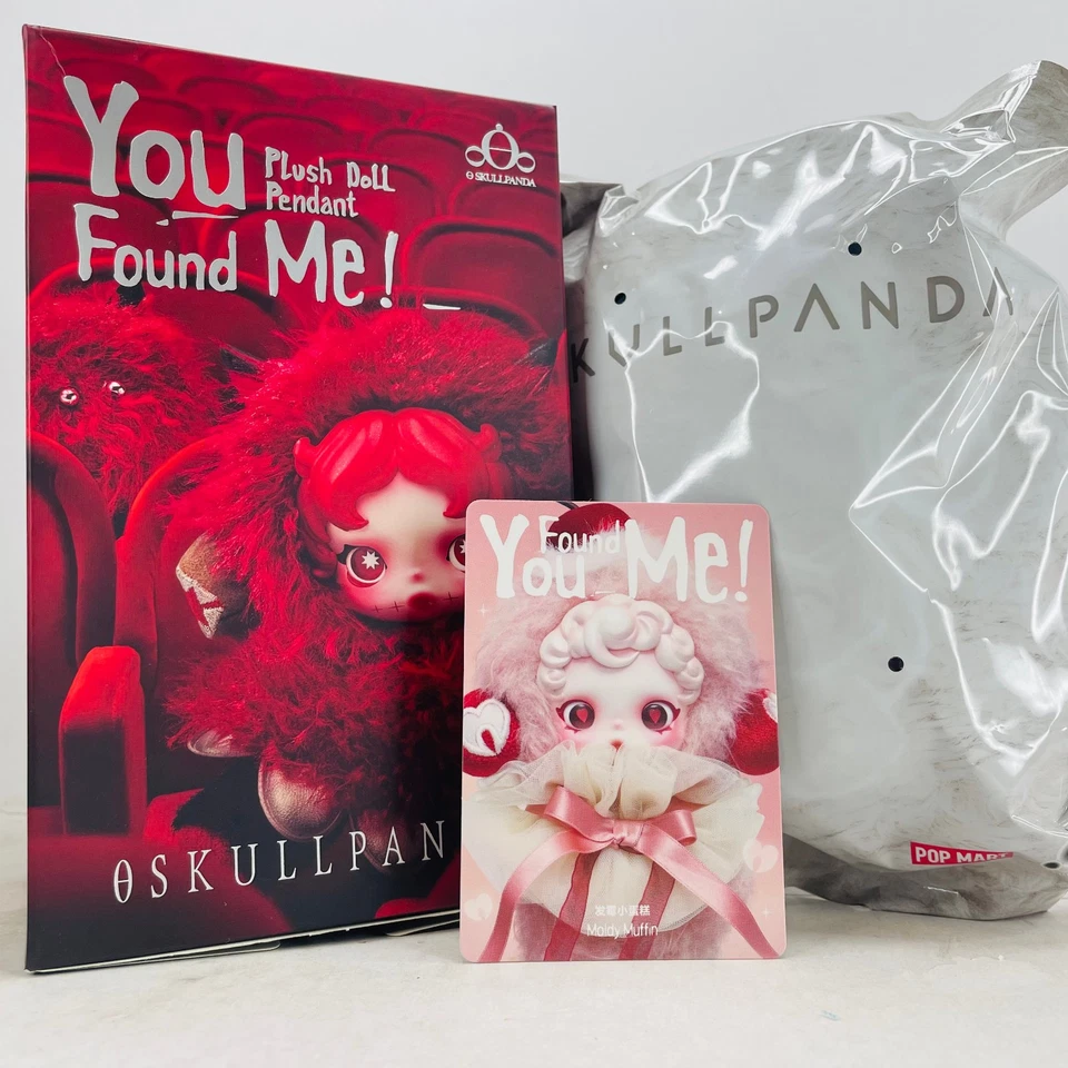 Colgante muñeca de peluche serie You Found Me POP MART x Skullpanda - muffin moldeo Foto 1 de 4