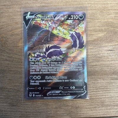 Skuntank V 181/195 Swsh12: Sword & Shield - Silver Tempest Holo - Image 1 of 4