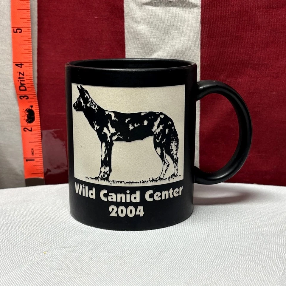 Taza de café de colección Wild Canid Center 2004 logotipo de lobo Missouri conservación de la vida silvestre Foto 1 de 1