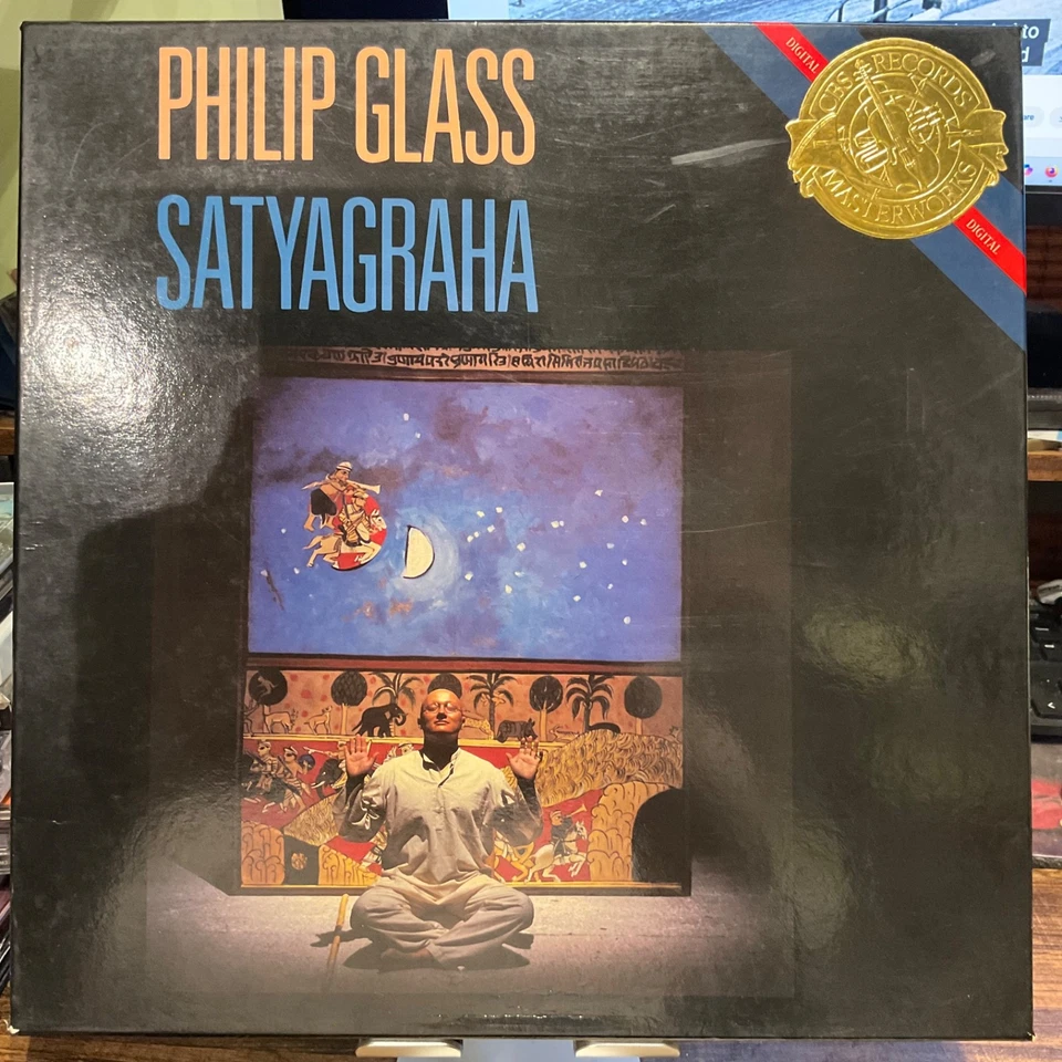 PHILIP GLASS  Satyagraha  3LP  BOX SET  1985 I3 M39672 EX/VG+ - Image 1 of 4