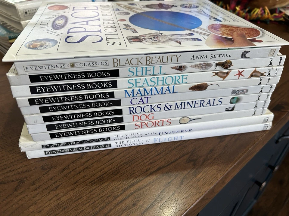 11 Eyewitness Books Homeschool Teacher's Lot Dog Cat Universe Mammal Visual Dict — 第 1/1 张图片