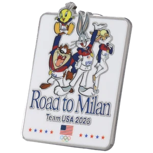 Team USA 2026 Looney Tunes Road to Milan Anstecknadel - Bild 1 von 2