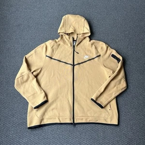 Nike Tech Fleece Full-Zip Hoodie 'Elemental Gold' Mens Size 2XL CU4489-722 - Picture 1 of 9
